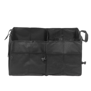 Universal Foldable Oxford Cloth Car Storage Box Bag Case Black Cargo Organizer