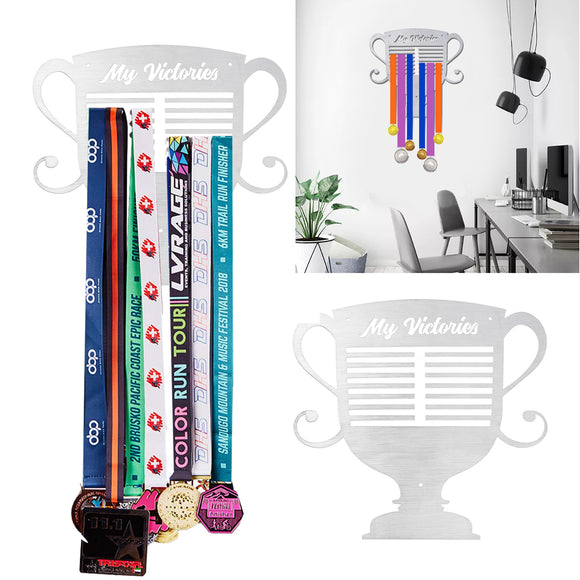 Trophy Medal Hanger Sport Metal Display Rack Wall Mounted Holder Home Decorations