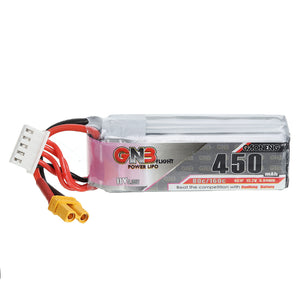 Gaoneng GNB 14.8V 450mAh 80C 4S Lipo Battery XT30 Plug for FPV RC Drone