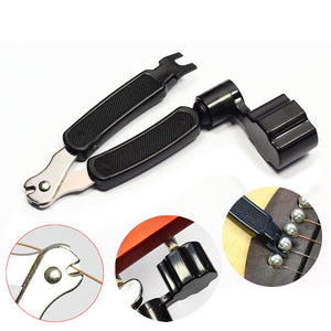 3 in 1 Peg String Winder Cutter Tool String Pin Puller for Guitar Bass