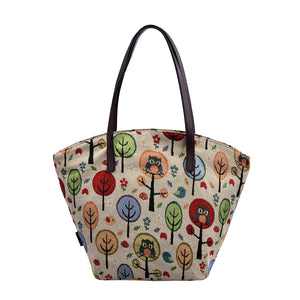 Women Canvas Elegant Printing Casual Handbag Shopping Tote Bag