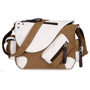 Men Canvas Casual Outdoor Ipad Messenger Shoulder Crossbody Bag