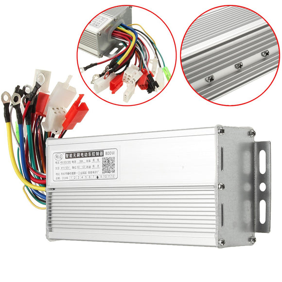 48V to 64V 800W Electric Bicycle E-bike Scooter Brushless DC Motor Speed Controller