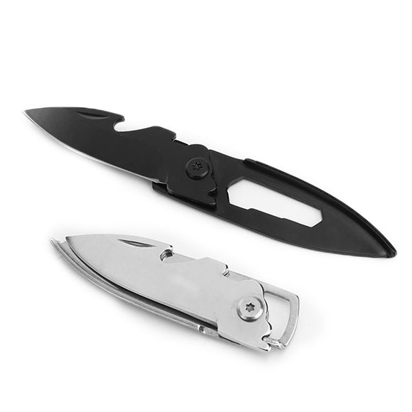 AOTDDOR Multifunction Stainless Steel Keychain Knife Opener Self Defense EDC Tool