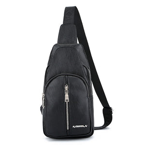 Men Casual Multi-pocket Sling Bag Chest Bag Crossbody Bag