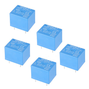 5Pcs QIANJI JQC-3F(T73)-5VDC 12VDC T73 5V 12V 10A 5Pin Relay Module