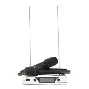 J.I.Y V-3 VHF 2 Channel Handheld Mic Home KTV Party Karaoke Wireless Microphone System