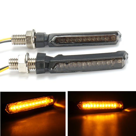 12V LED Universal Motorcycle Blinkers Side Turn Signal Indicator Lamp