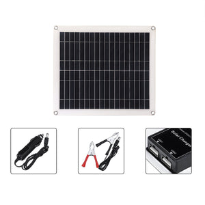 25W IP65 Waterproof  5 Layers PET Solar Panel with 4x Suckers