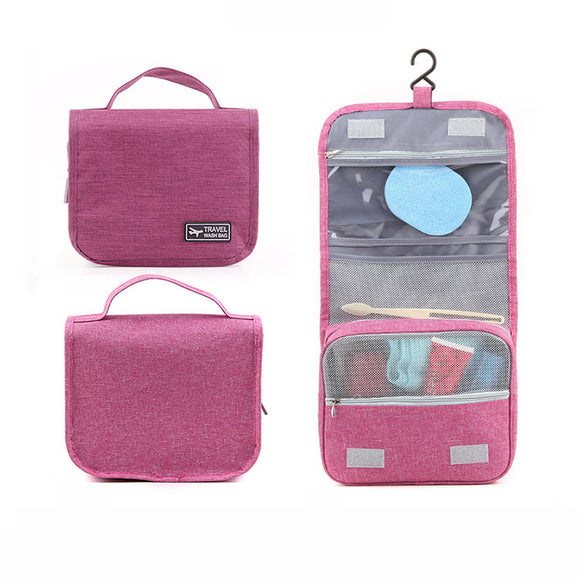 Honana HN-TB056 Portable Cosmetic Storage Bag Travel Toilet Hanging Bag  Makeup Organizer Case Pouch