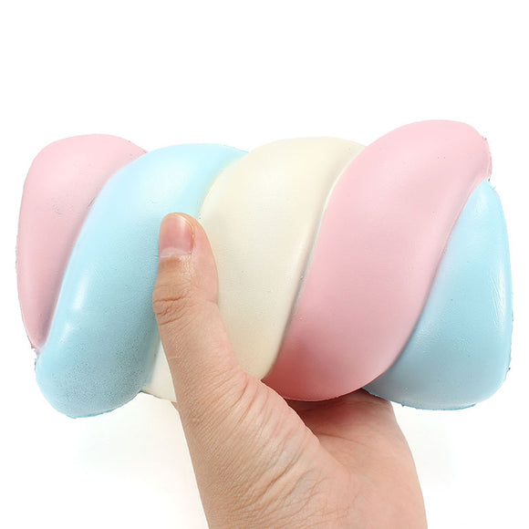 SquishyShop Marshmallow Jumbo Squishy 15cm Slow Rising With Ball Chain Tag Collection Gift Decor Toy