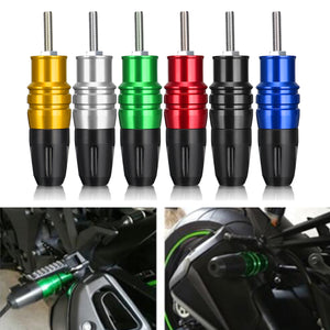 8mm Motorcycle Sport Bike Frame Exhaust Slider Falling Protector Anti Crash Pad Cap