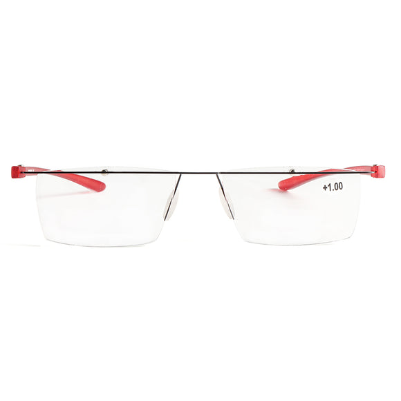 BROADISION Rimless Presbyopia Reading Glasses Super Lightweight Fashionable