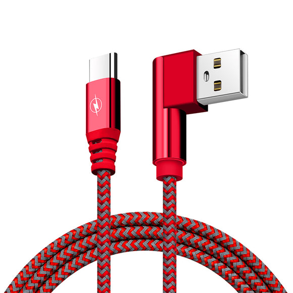 Bakeey 90 Degree USB Type C 2A Fast Charging Data Cable 1M for Samsung S8 Xiaomi Mi6 Huawei