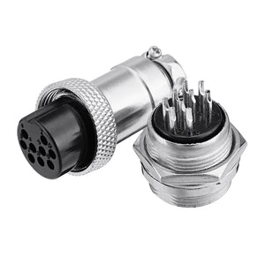 GX20 9 Pin 20mm Male & Female Wire Panel Circular Connector Aviation Socket Plug