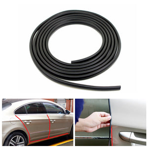 4.5m Car Door Edge Guard Trim Scratch Protector Strip Crash Protective Cover Black