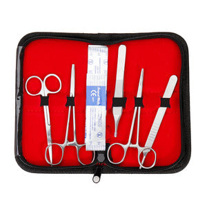 Stainless Steel Hemostatic Artery Locking Clamp Surgical Forceps Tweezers with Blade Tools Kit