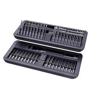 [2021 New] JIMI JM-GNT80 80 In 1 Precision Screwdrivers Multi-used DIY Repair Screw Driver 72PC S2 Bits With 2 Rods