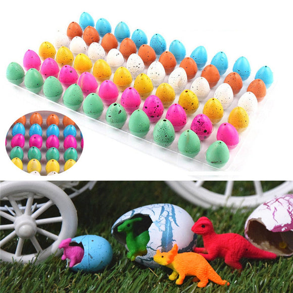 60PCS Magic Water Growing Hatching Dinosaur Eggs Kids Toys Christmas Children Gift