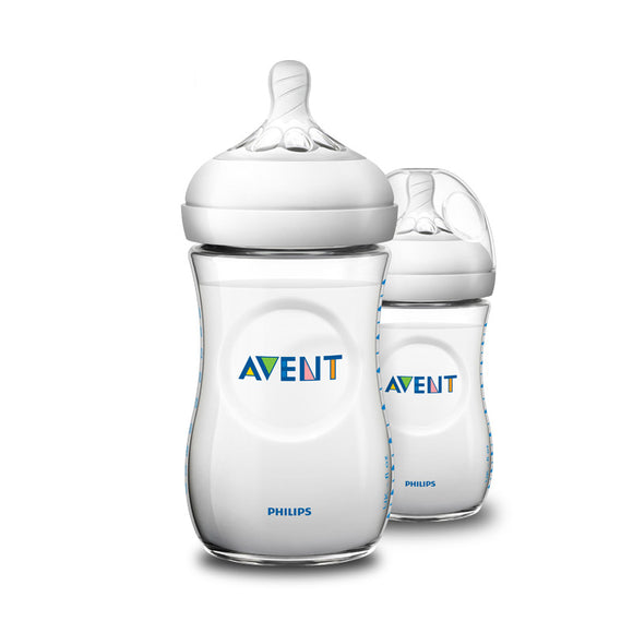 AVENT 2pcs BPA Free Natural Polypropylene Bottle 260ml Infant Juice Milk Water Feeding Bottle