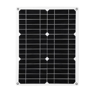 12V 15W Solar Panel Semi-flexible 5V USB for Camping Outdoor Emergency Charging