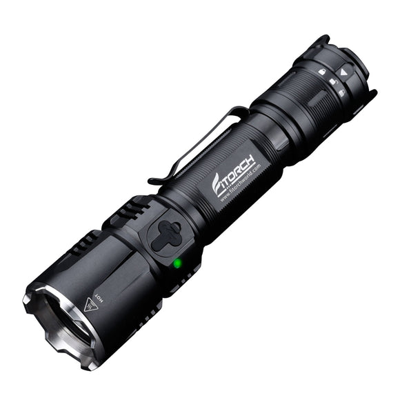 Fitorch MR26 XHP-35 LED 1800LM 6Modes 3-Way Tail Switch IPX8 Waterproof LED Flashlight 18650 Battery