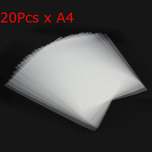 20Pcs A4 Inkjet Laser Printing Film Transparent Plate-Making Screen