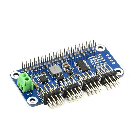 Waveshare Servo Driver HAT B Type with 16 Channel 12bit  I2C Interface Right Angle Pinheader for Raspberry Pi