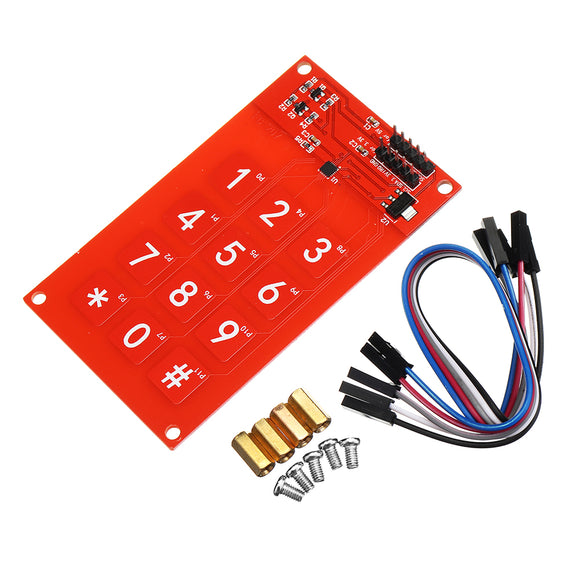 MPR121 Capacitive Touch Keypad Shield Module Electronic Sensitive Key Keyboard 3.3V Logic For Arduino