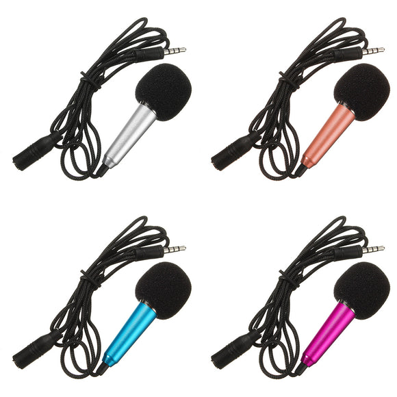 3.5mm Mini Handheld Studio Speech Mic KTV Karaoke Microphone For Phone Laptop PC Desktop