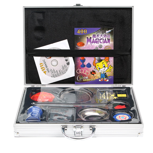 Aluminum Alloy Instruction With CD Magic Box Upscale Children Prop Set