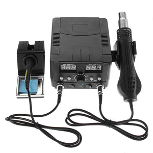 2 In1 Digital Hot Air Rework Soldering Station Soldering Iron Solder Rework Station SMD Desoldering