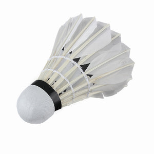 6 x White Goose Feather Badminton Ball Game Sport Training