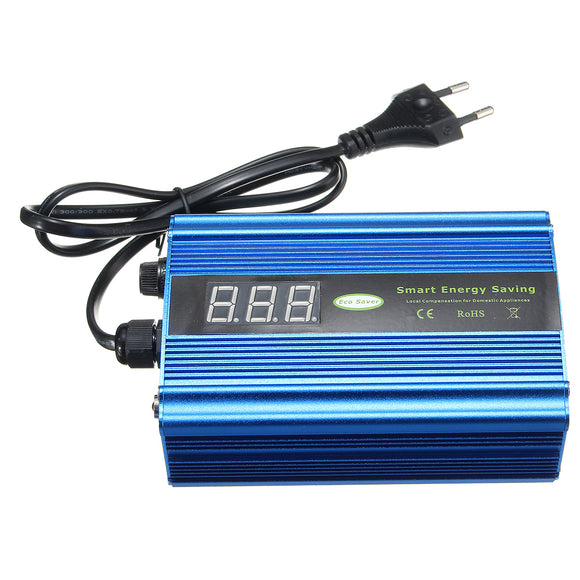 50KW Digital Display Voltage Power Energy Saver LED Box Saving Energy up to 35% EU Plug