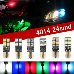 3W W5W 501 T10 4014SMD 24 LED Canbus Error Free License Side Interior Light Bulb