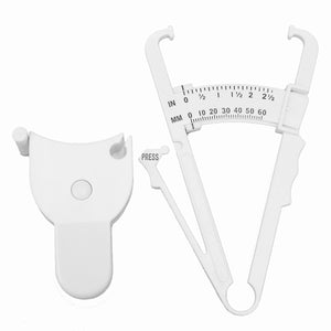 Body Fat Caliper Measuring Tape Tester Fitness Weight Loss Calculator Analyzer