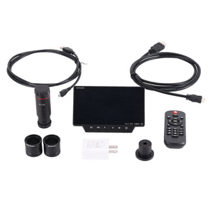 HAYEAR HY-1070 Microscope 16 Megapixel 4K 1080P USB Support WIFI Connection Digital Microscope with 1.0X 0.5X C-MOUNT Adapter