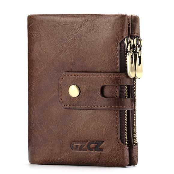 Men Women Vintage Genuine Leather Wallet