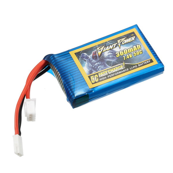 Giant Power 7.4V 360mah 50C Lipo Battery  With Balanced charger Plug For RC Models