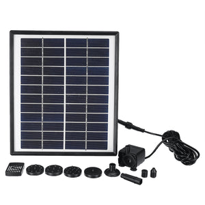 DC35-1218 Solar Power Fountain Water Pump Garden Solar Fountain Landscape Solar Panel Floating Fountain