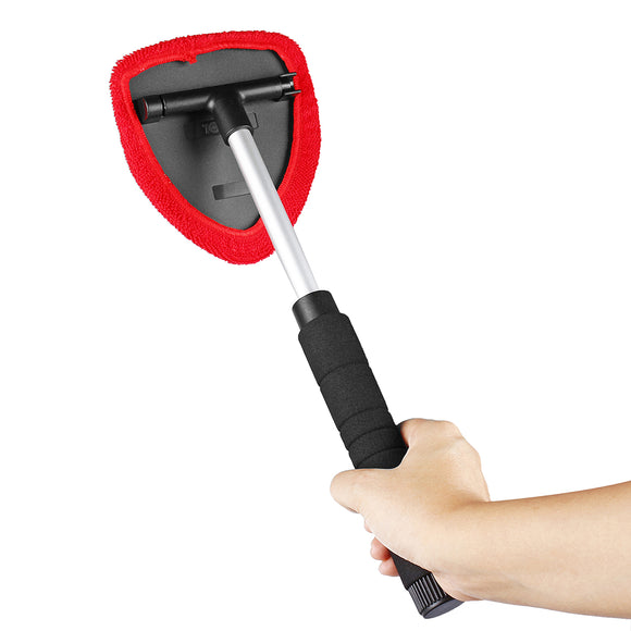 Microfiber Car Wash Cleaning Brushes Telescopic Handle Cleaning Extendable Tool X2 Head Pad