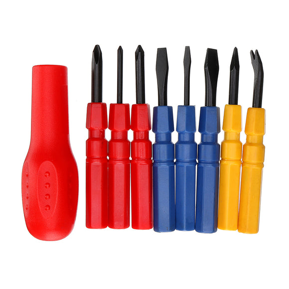 JETECH 8 In 1 Family Screwdrivers Set Magnetic Screwdriver Set Chrome Vanadium Steel Repair Tool