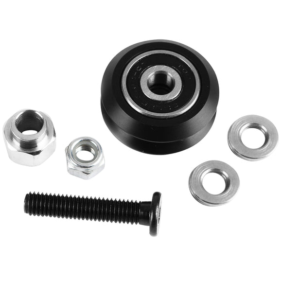 Black Color Double V-Wheel W-Slot / V-Slot Passive Pulley Kit For 3D Printer Engraving Machine CNC Machine