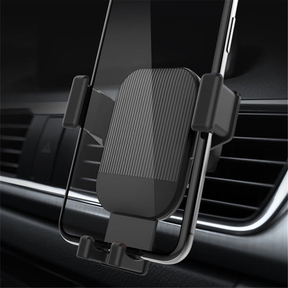 Licheers Gravity Linkage Auto Lock 360 Degree Rotation Car Outlet Holder Mount for Samsung Xiaomi Mobile Phone