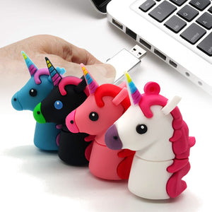 16G 32G Cute Horse USB 2.0 Flash Drives USB Memory Stick Cartoon Pen Drive