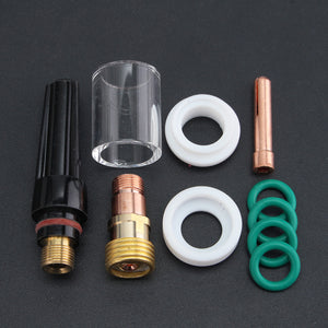 10Pcs TIG Welding Gun Accessories 1.6MM Nozzle Glass Cover for WP-17/18/26 1/16