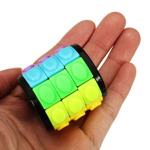 Third-order Magic Finger Cube Cylindrical Puzzle Anxiety Stress Focus Kids Attention Fidget Toy Gift