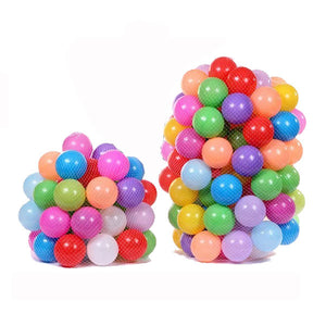 Vvcare BC-SW017 100Pcs Children Ocean Ball Pool Colorful Plastic Swiming Balls Soft Pit Toy Mesh Bag