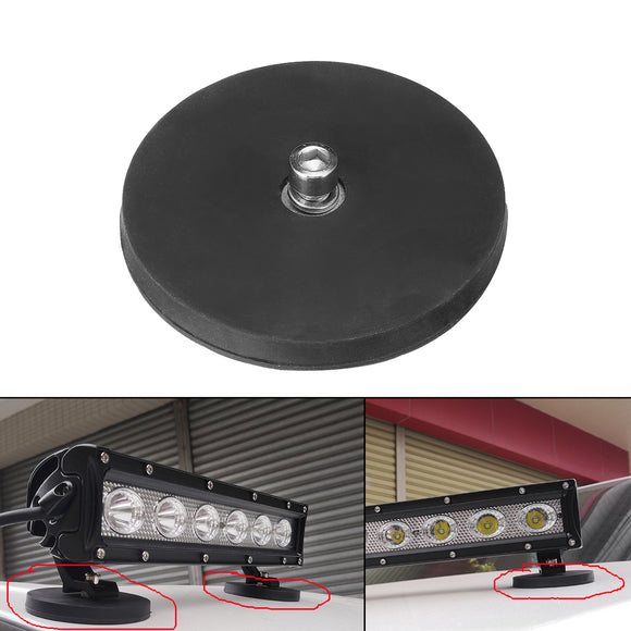 M8 Strong Magnet Base Mount Bracket with Rubber Pad For LED Work Light Bar