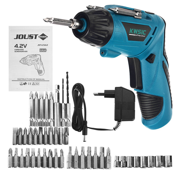 4.8V Electric Drill Screw Driver Rechargeable Cordless Screwdriver Tool Drill Bit Set